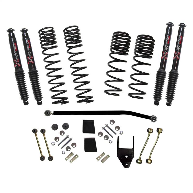 Skyjacker - Skyjacker Diesel 3.5-4 In. Dual Rate Long Travel Suspension Lift Kit JL40BPBLTD