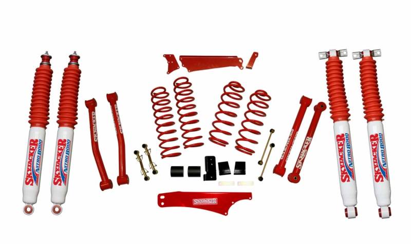 Skyjacker - Skyjacker 4IN. LIT; 07-09JK RED W/NITROS JK401KCR-N