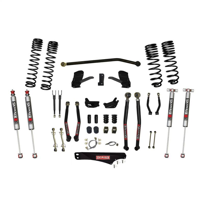 Skyjacker - Skyjacker 6 Inch Dual Rate Long Travel Long Arm Suspension Lift Kit/M95 Monotube Shocks JK60LKLT-SX-M