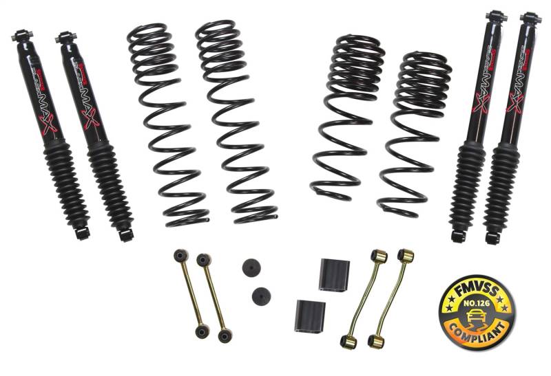 Skyjacker - Skyjacker Jeep Wrangler JL 2-Door Rubicon 4WD 2-2.5 in. Dual Rate-Long Travel Lift Kit Sys JL20RBPBLT