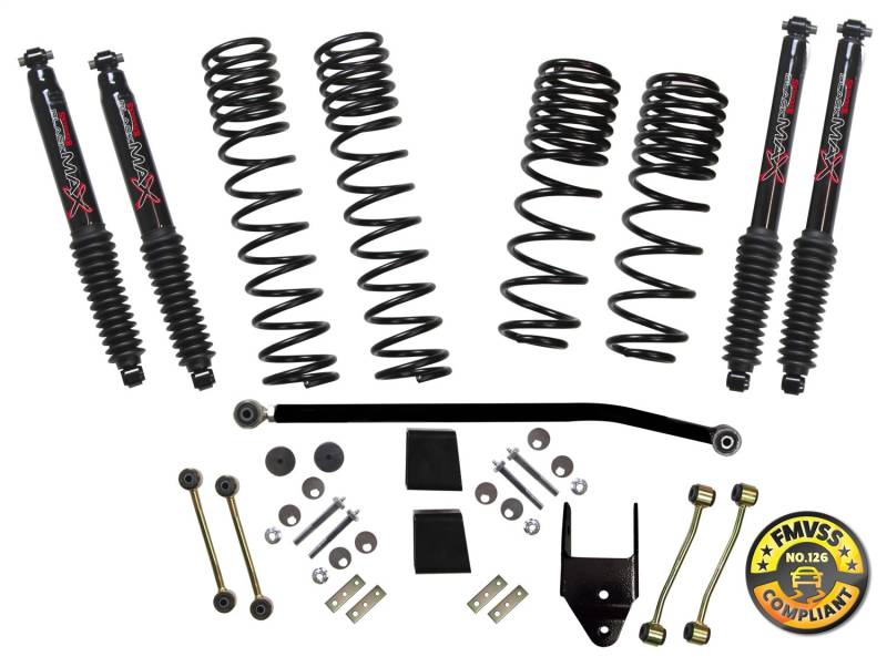 Skyjacker - Skyjacker Jeep Wrangler JL 2-Door 4WD 3.5 in. Dual Rate-Long Travel Lift Kit System with B JL35BPBLT