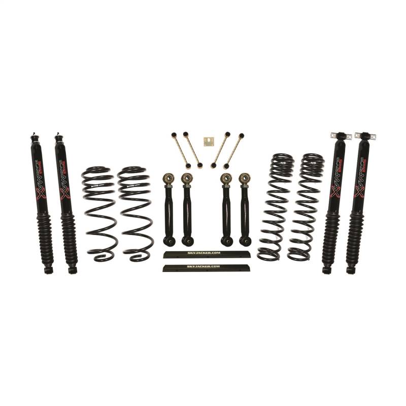 Skyjacker - Skyjacker Long Travel Series Suspension Lift Kit w/Shocks TJ401BPBLTX