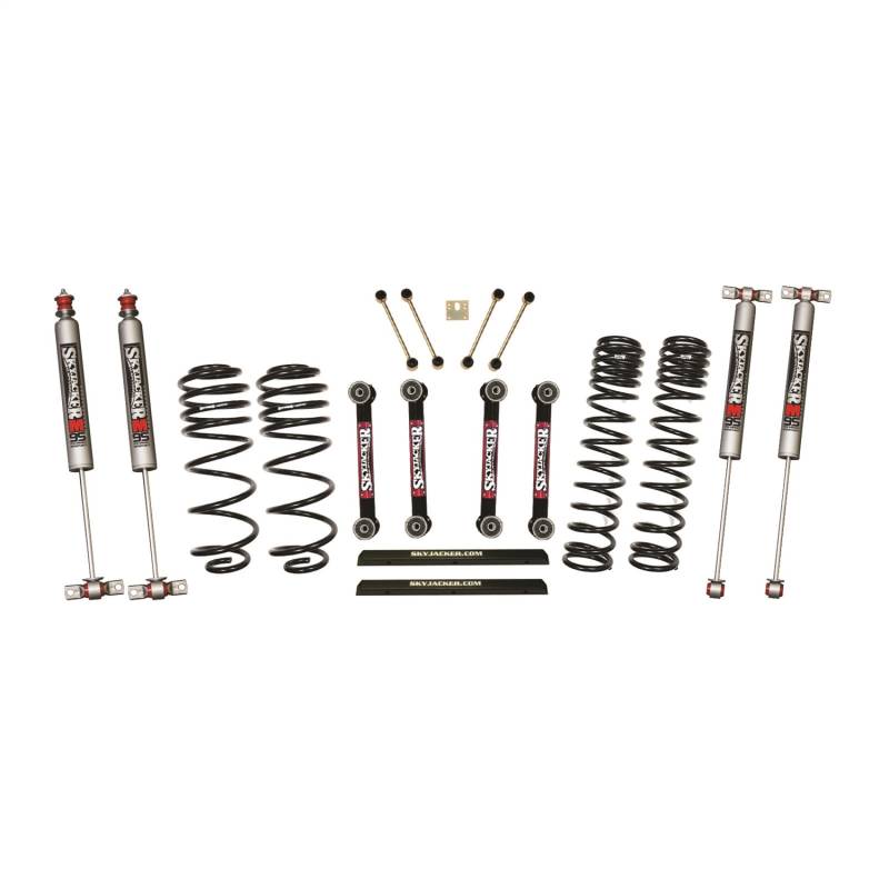 Skyjacker - Skyjacker Long Travel Series Suspension Lift Kit w/Shocks TJ401BPMLT