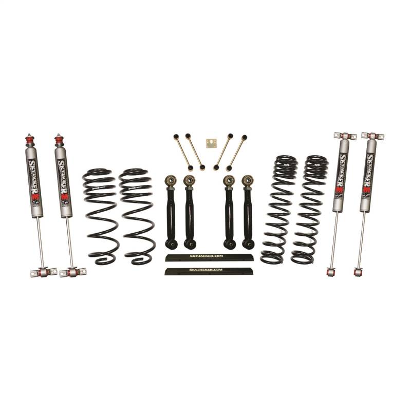 Skyjacker - Skyjacker Long Travel Series Suspension Lift Kit w/Shocks TJ401BPMLTX