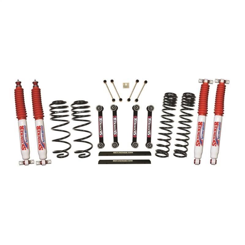 Skyjacker - Skyjacker Long Travel Series Suspension Lift Kit w/Shocks TJ401BPNLT