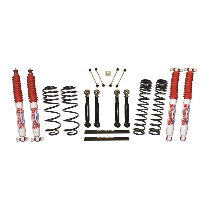 Skyjacker - Skyjacker Long Travel Series Suspension Lift Kit w/Shocks TJ401BPNLTX