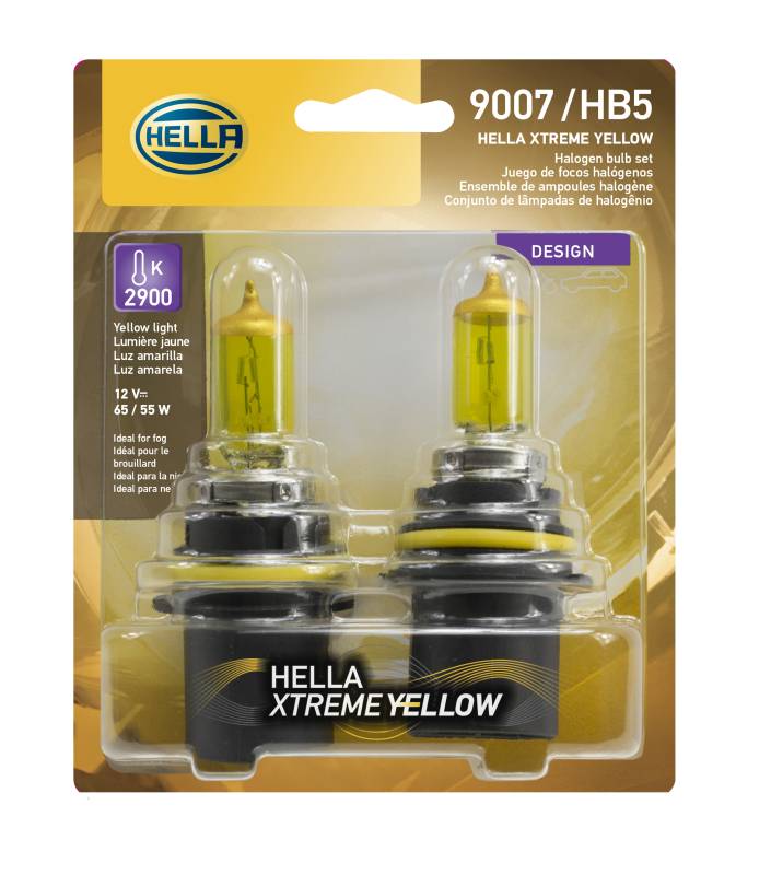 Hella - Hella 9007 YL Halogen Bulb 9007 YL