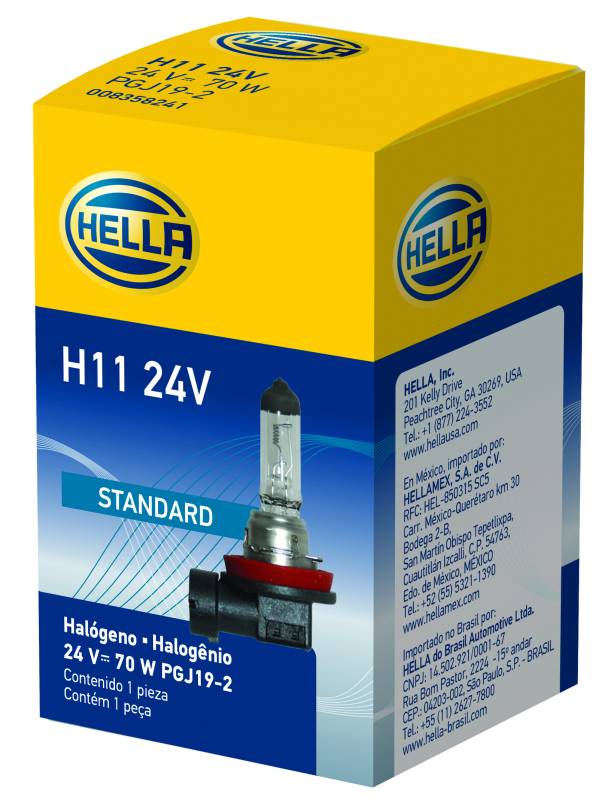 Hella - Hella H11 24V Halogen Bulb H11 24V