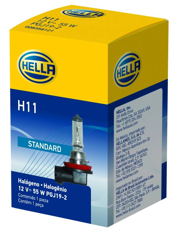 Hella - Hella H11 Halogen Bulb H11