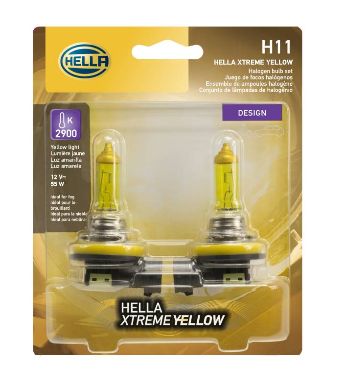 Hella - Hella H11 YL Halogen Bulb H11 YL