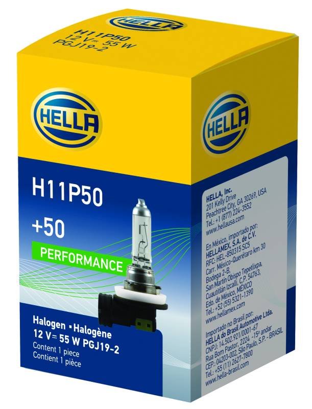 Hella - Hella H11P50 Halogen Bulb H11P50