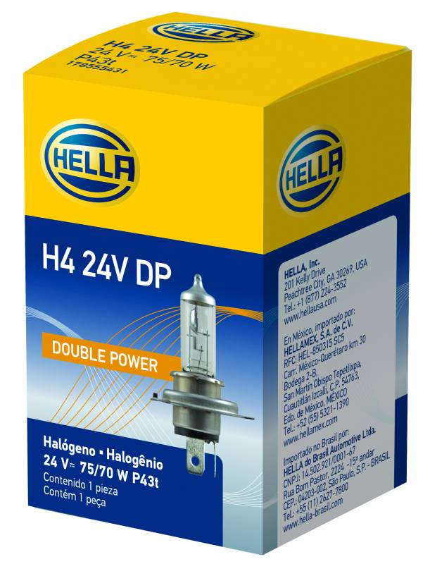 Hella - Hella H4 24V DP Hal Bulb H4 24V DP