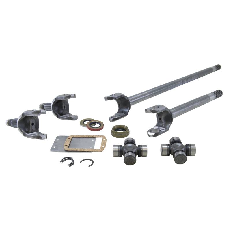 Yukon Gear - Yukon Gear Yukon Chromoly Front Axle Kit, Dana 30, Both Sides, 27 Spline, 1310 U-Joints  YA W24110