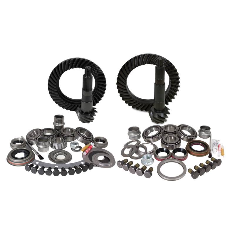 Yukon Gear - Yukon Gear Yukon Gear & Install Kit pkg for XJ with Dana 30 front & Chy 8.25” rear, 4.56 .  YGK003