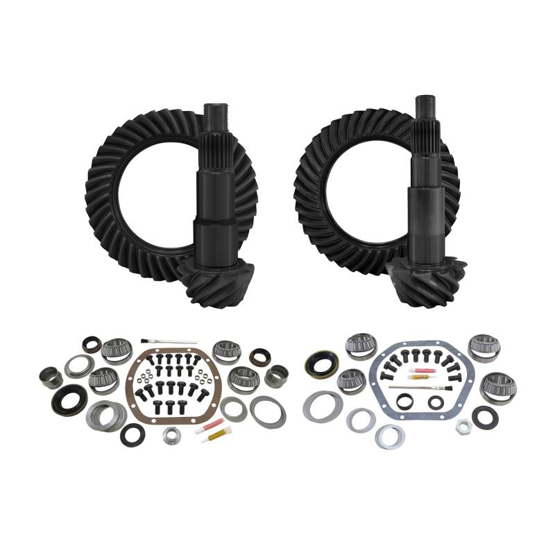 Yukon Gear - Yukon Gear Yukon Gear & Install Kit package for Jeep JK non-Rubicon, 4.56 ratio  YGK012