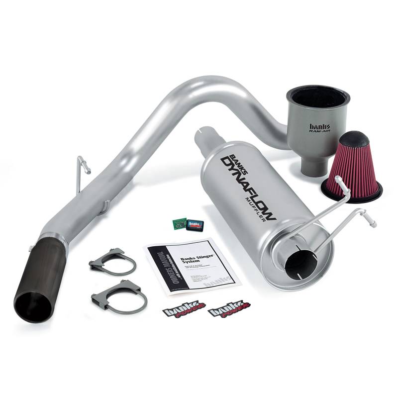 Banks Power - Stinger Bundle Power System W/AutoMind chip Single Exit Exhaust Black Tip 99-04 Ford 6.8L Excursion Banks Power