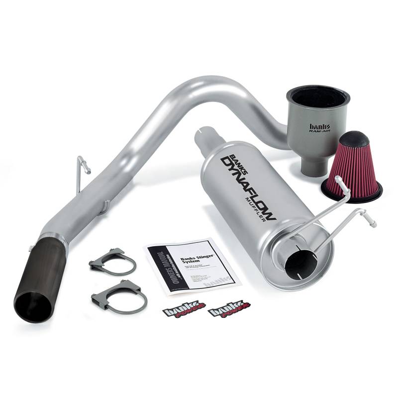 Banks Power - Stinger Bundle Power System W/Single Exit Exhaust Black Tip 99-04 Ford 6.8L Excursion Banks Power