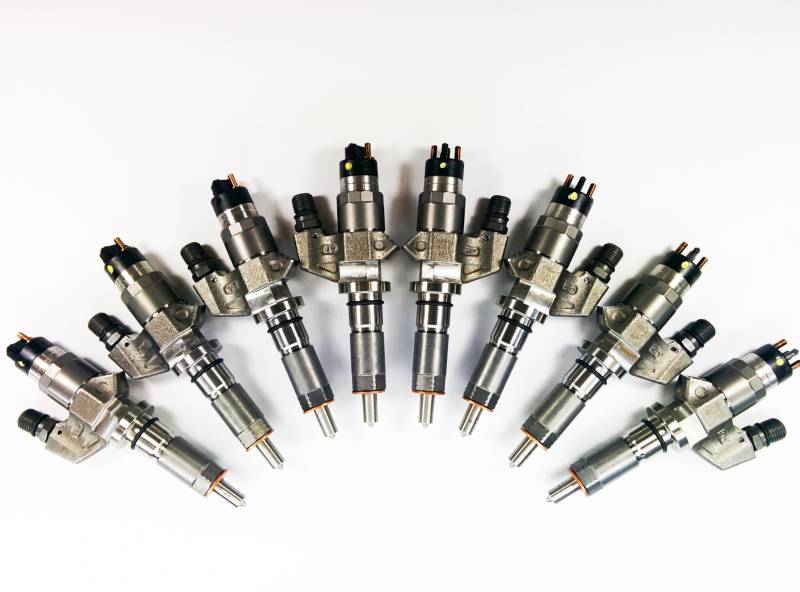 Dynomite Diesel - Duramax 01-04 LB7 Reman Injector Set 100 Percent Over SAC Nozzle Dynomite Diesel