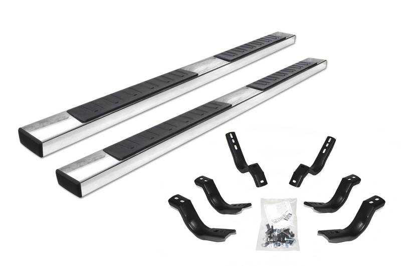 Go Rhino - Go Rhino 6" OE Xtreme II Side Steps w Mounting Brackets Kit - Stainless - Crew Max only 6862441587PS