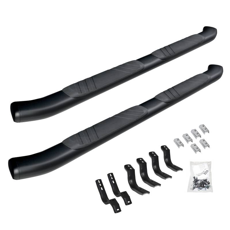 Go Rhino - Go Rhino 5" OE Xtreme Low Profile Side Steps w Mounting Brackets Kit - Black Powder Coat 685036880CB