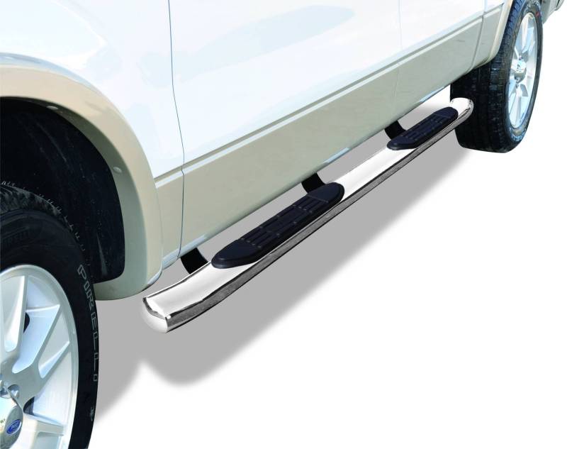 Go Rhino - Go Rhino 415 Side Steps w Brackets Kit - Stainless - Welded End Caps - Double Cab Only 67415PS