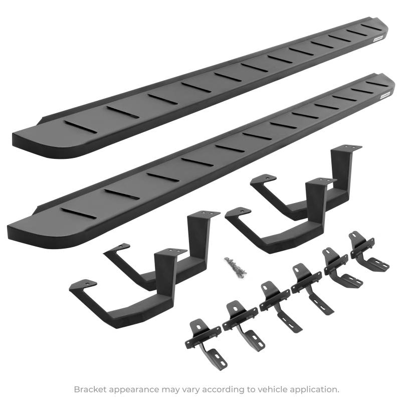 Go Rhino - Go Rhino RB10 Running Boards with Mounting Brackets, 2 Pairs Drop Steps Kit 6345168720PC