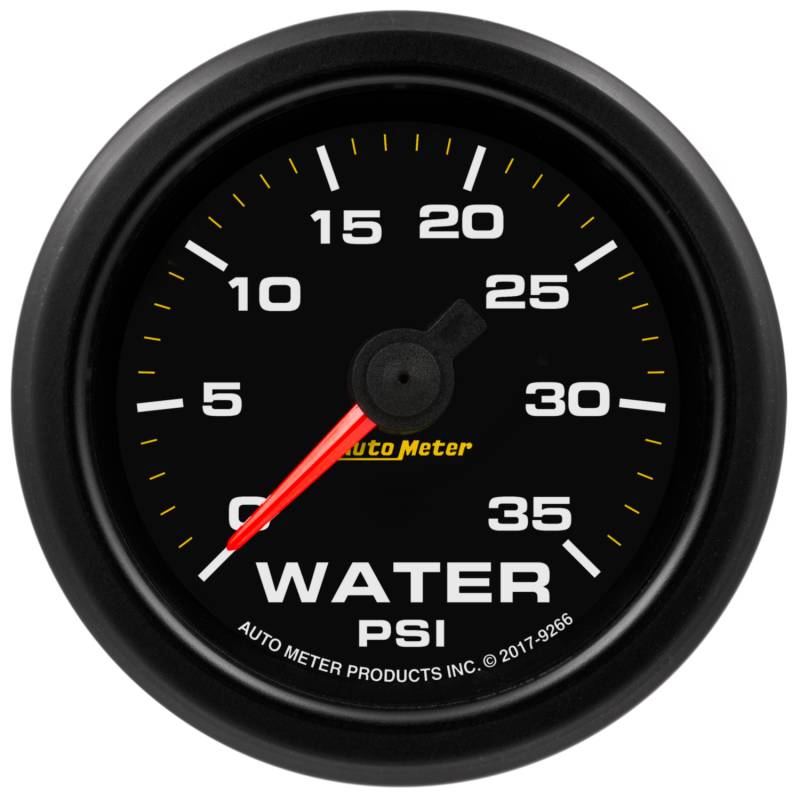 AutoMeter - AutoMeter GAUGE, WATER PRESS, 2 1/16" , 35PSI, STEPPER MOTOR W/WARN, EXTREME ENVIRONMENT 9266