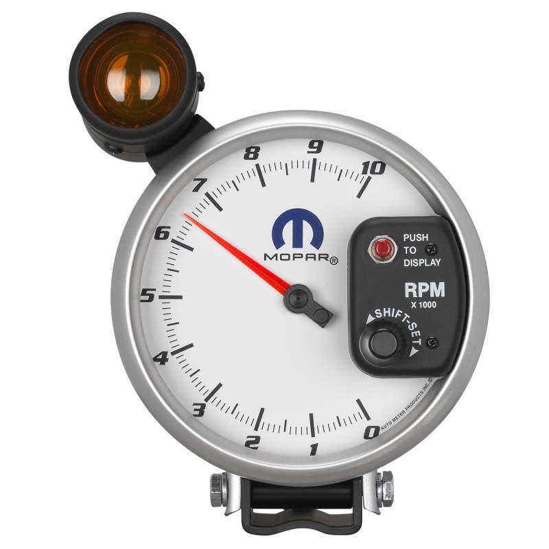 AutoMeter - AutoMeter GAUGE, TACH, 5", 10K RPM, PEDESTAL W/SHIFT-LITE (VIPER V10 / 2.5PPR), WHT, MOPAR 880410