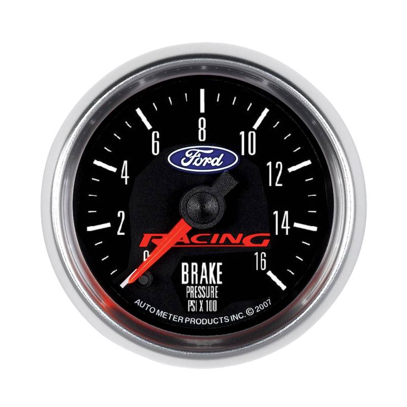 AutoMeter - AutoMeter GAUGE, BRAKE PRESS, 2 5/8" , 1600PSI, DIGITAL STEPPER MOTOR, FORD RACING 880362