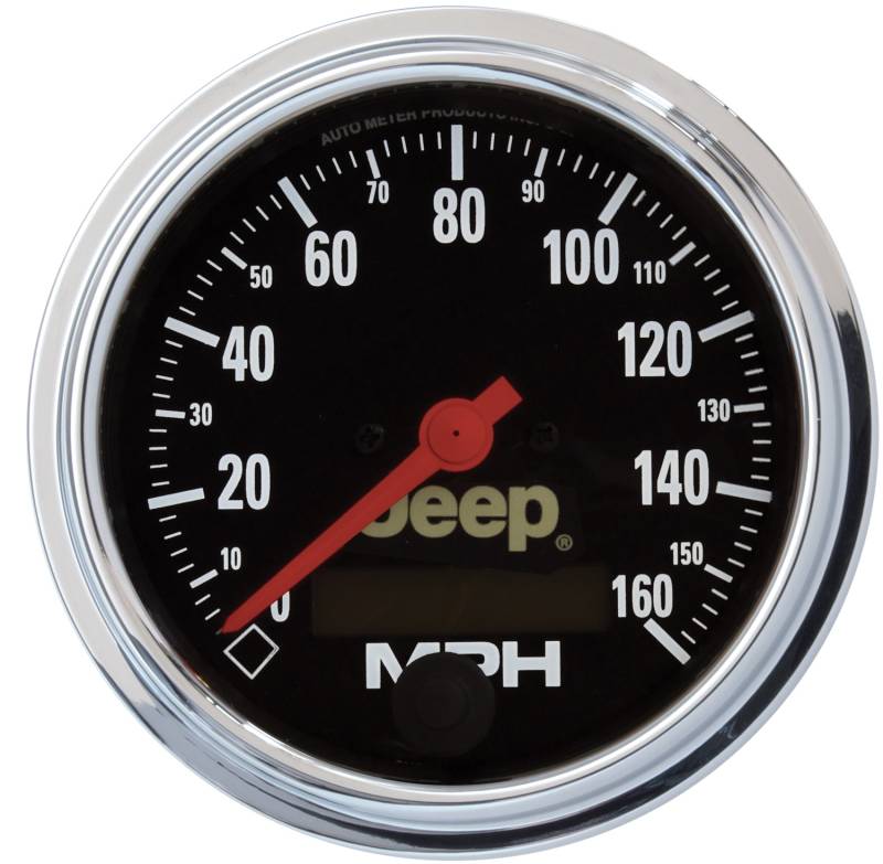 AutoMeter - AutoMeter GAUGE, SPEEDOMETER, 3 3/8" , 160MPH, ELEC. PROGRAMMABLE, JEEP 880244