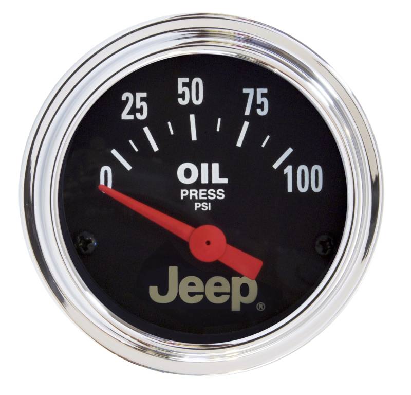 AutoMeter - AutoMeter GAUGE, OIL PRESS, 2 1/16" , 100PSI, ELEC, JEEP 880240