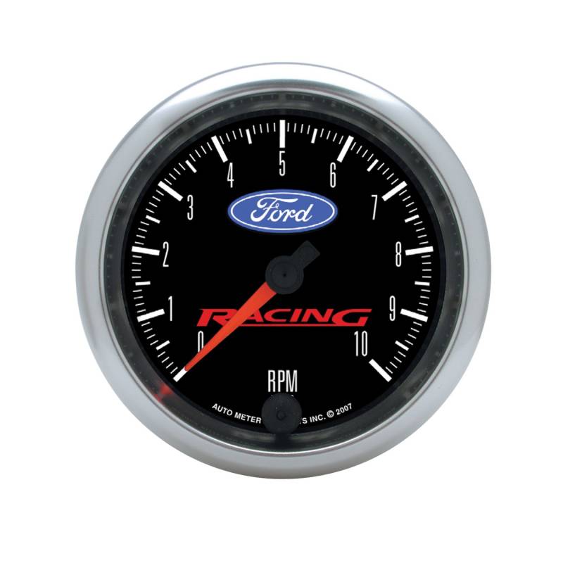 AutoMeter - AutoMeter GAUGE, TACHOMETER, 3 3/8" , 10K RPM, IN-DASH, FORD RACING 880084