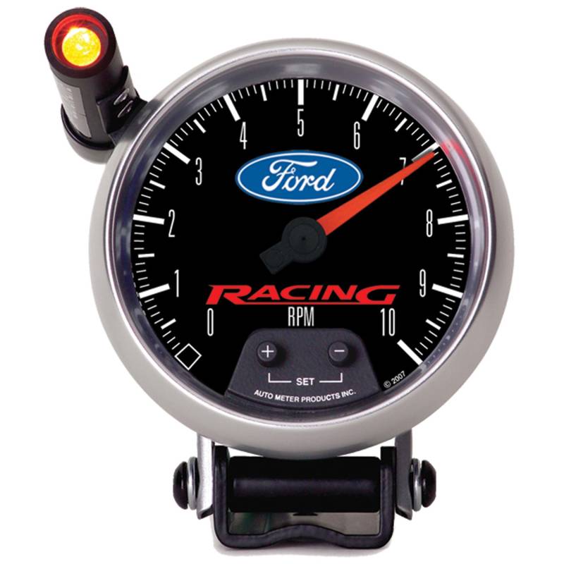 AutoMeter - AutoMeter GAUGE, TACHOMETER, 3 3/4" , 10K RPM, PEDESTAL W/ EXT. QUICK-LITE, FORD RACING 880083