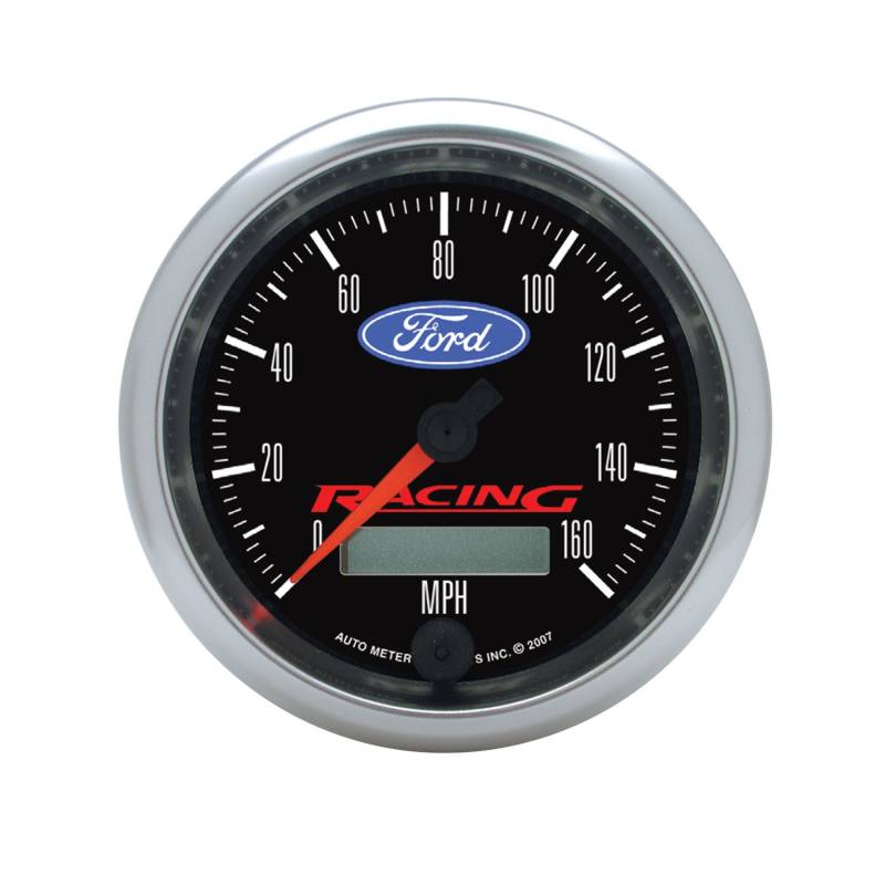 AutoMeter - AutoMeter GAUGE, SPEEDOMETER, 3 3/8" , 160MPH, ELEC. PROGRAMMABLE, FORD RACING 880082