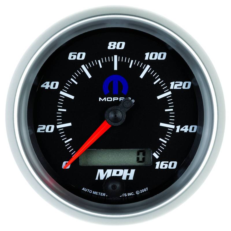 AutoMeter - AutoMeter GAUGE, SPEEDOMETER, 3 3/8" , 160MPH, ELEC. PROGRAMMABLE, BLACK, MOPAR 880022