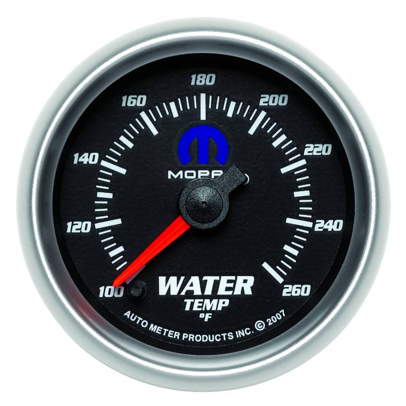 AutoMeter - AutoMeter GAUGE,WATER TEMP,2 1/16",100-260 Degrees F,DIGITAL STEPPER MOTOR,BLACK,MOPAR 880018