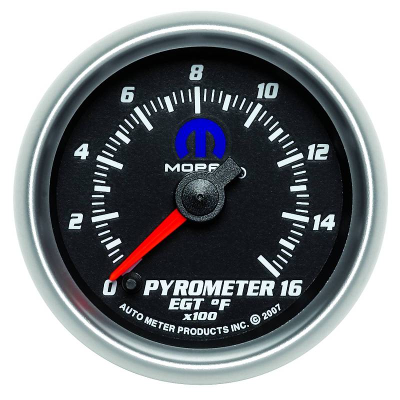 AutoMeter - AutoMeter GAUGE,PYROMETER (EGT),2 1/16",1600 Degrees F,DIGITAL STEPPER MOTOR,BLACK,MOPAR 880017