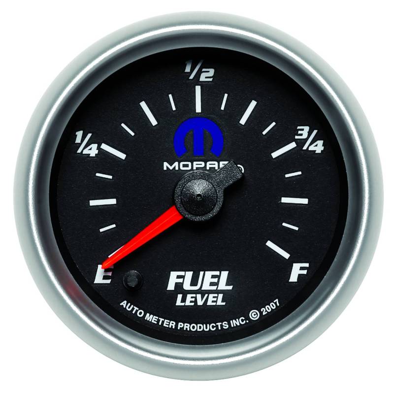 AutoMeter - AutoMeter GAUGE, FUEL LEVEL, 2 1/16" , 0-280O PROGRAMMABLE, BLACK, MOPAR 880013