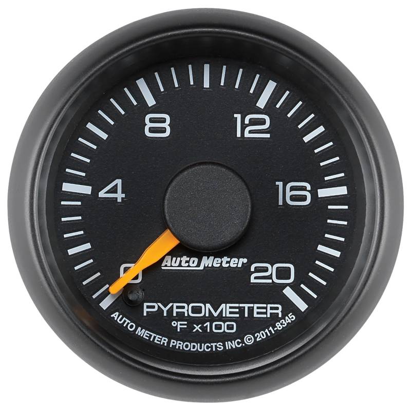 AutoMeter - AutoMeter GAUGE, PYROMETER (EGT), 2 1/16", 2000 Degrees F, STEPPER MOTOR, GM FACTORY MATCH 8345