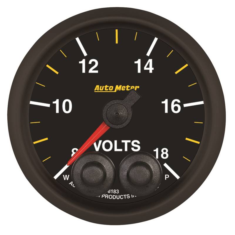 AutoMeter - AutoMeter GAUGE, VOLTMETER, 2 1/16" , 18V, STEPPER MOTOR W/PEAK & WARN, NASCAR CAN 8183-05702