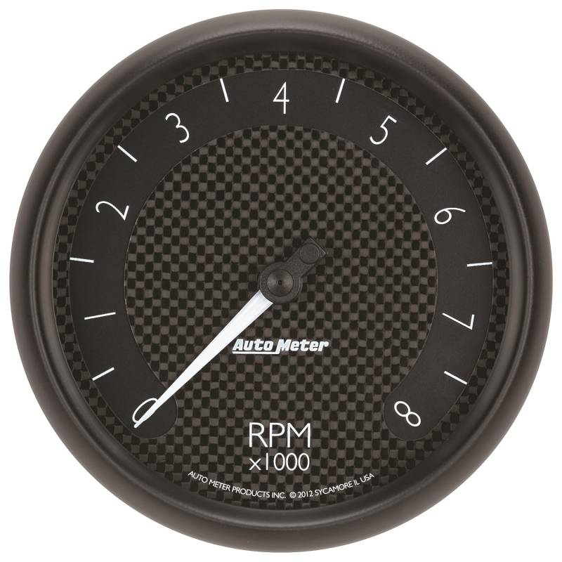 AutoMeter - AutoMeter GAUGE, TACHOMETER, 5" , 8K RPM, IN-DASH, GT 8098