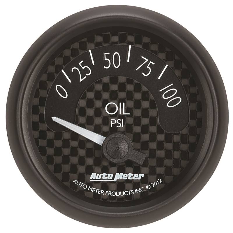 AutoMeter - AutoMeter GAUGE, OIL PRESS, 2 1/16" , 100PSI, ELEC, GT 8027