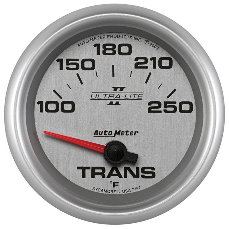 AutoMeter - AutoMeter GAUGE, TRANSMISSION TEMP, 2 5/8" , 100-250 Degrees F, ELECTRIC, ULTRA-LITE II 7757