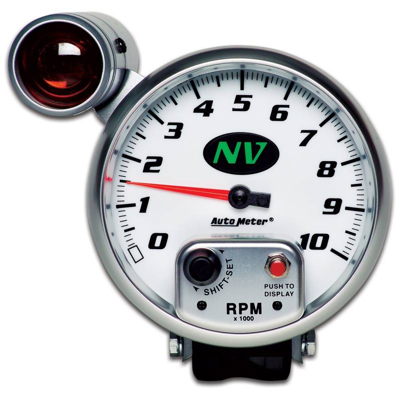 AutoMeter - AutoMeter GAUGE, TACHOMETER, 5" , 10K RPM, PEDESTAL W/ EXT. SHIFT-LITE, NV 7499