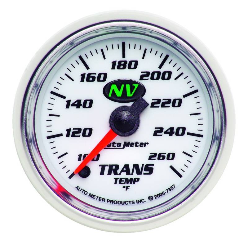 AutoMeter - AutoMeter GAUGE, TRANSMISSION TEMP, 2 1/16" , 100-260 Degrees F, DIGITAL STEPPER MOTOR, NV 7357