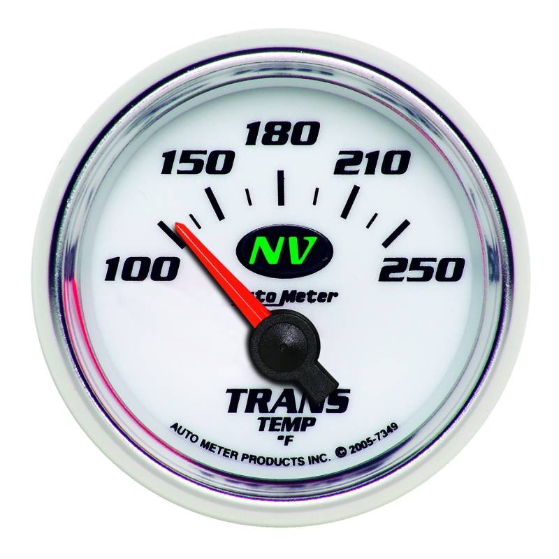 AutoMeter - AutoMeter GAUGE, TRANSMISSION TEMP, 2 1/16" , 100-250 Degrees F, ELECTRIC, NV 7349