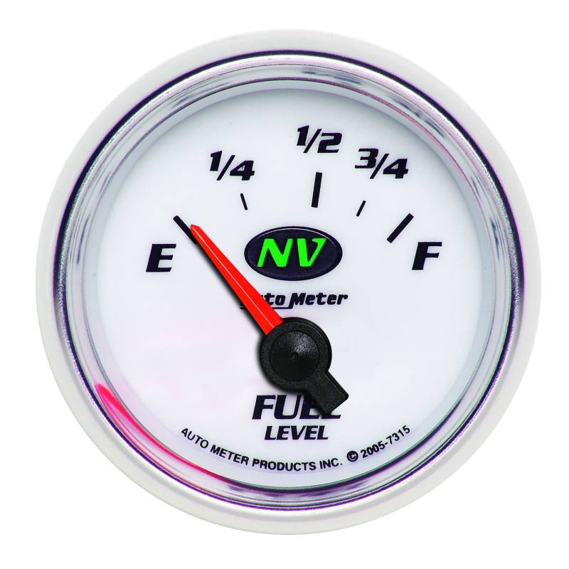 AutoMeter - AutoMeter GAUGE, FUEL LEVEL, 2 1/16" , 73OE TO 10OF, ELEC, NV 7315