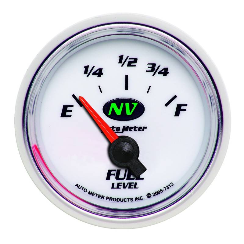 AutoMeter - AutoMeter GAUGE, FUEL LEVEL, 2 1/16" , 0OE TO 90OF, ELEC, NV 7313