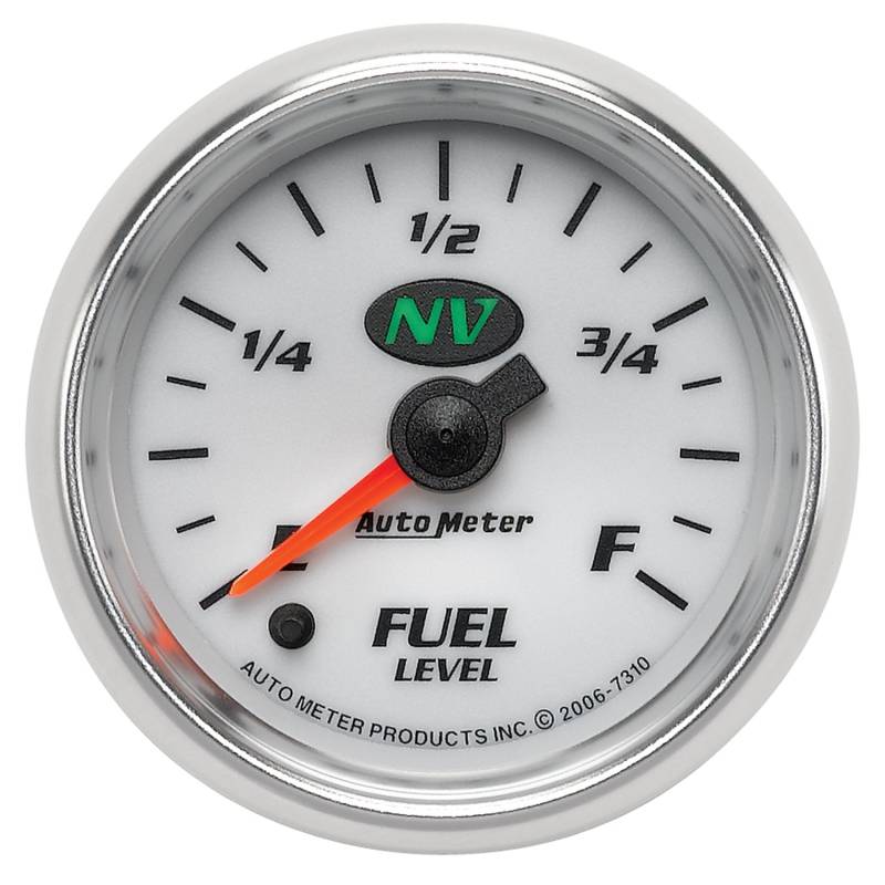 AutoMeter - AutoMeter GAUGE, FUEL LEVEL, 2 1/16" , 0-280O PROGRAMMABLE, NV 7310