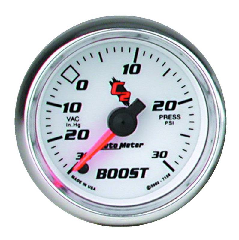 AutoMeter - AutoMeter GAUGE, VAC/BOOST, 2 1/16" , 30INHG-30PSI, DIGITAL STEPPER MOTOR, C2 7159